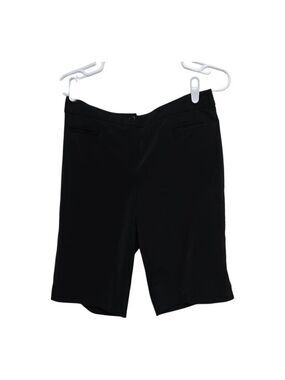 Chico's Additions Black Stretch Bermuda Trouser Dress Shorts Size 0 Small